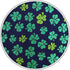 SHLAX&WING Clover Mens Pocket Square for Wedding Party Blue Green Handkerchief...