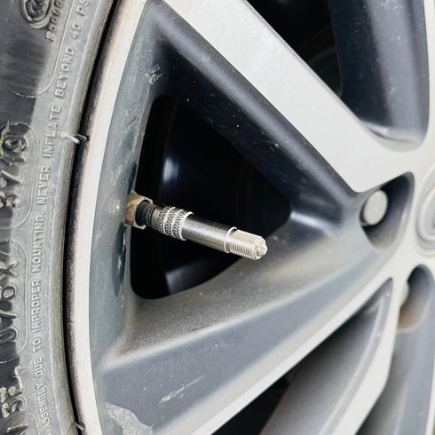 Valve Stem Extenders,4CM Valve Stem Extensions Caps High Pressure Inflate/Flow Through Valve Stem Caps Tire Caps for High Pressure Cars, Trucks, T...
