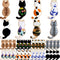 Anjulery 32 Pieces Enamel Cat Charms for Jewelry Making and Crafting - Cute Kitty Charm for Bracelets Earrings Necklaces Pendants Keychains Crafts...