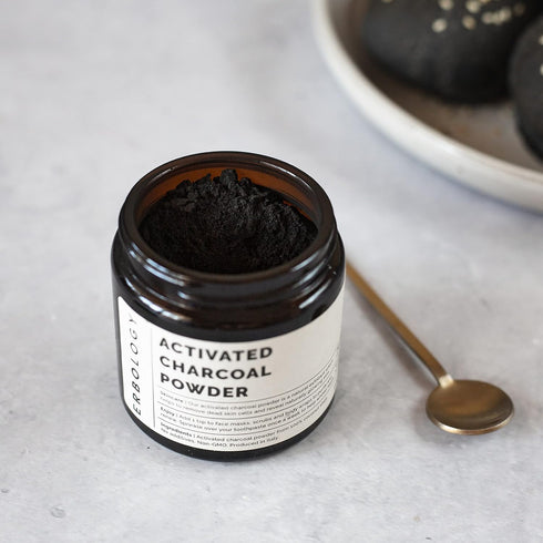 Erbology Activated Charcoal Powder 1.8 oz - Teeth Whitening - Add to Face Masks, Toothpaste and Body Wraps for Natural Exfoliation - Natural Diges...