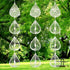 3pcs Water Droplets Bird Reflectors, Metal Disc Highly Reflective Double-Sided Water Droplets Wind Spinner Bird Devices Keep Birds Away from Garde...