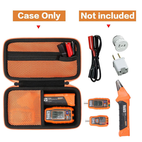 Aenllosi Hard Case Replacement for Klein Tools ET310 AC Circuit Breaker Finder Tool Kit, with Zippered Grid Breaker Finder Accessory Kit Storage P...