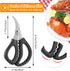 4PCS Seafood Scissors Crab Scissor Stainless Steel Seafood Fish Crab Shrimp Lobster Scissors for Kitchen, Multifunctional Crab Leg Crackers and To...
