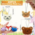 40 PCS Mini Animal Plush Toys Set Cute Small Animal Stuffed Toy Keychain for Party Favors Keychain Ornament for Goody Bag Easter Egg Stuffers Carn...
