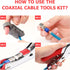 Knoweasy Compression Tool Kit - Coaxial Cable Crimper, Cutter with 20pcs Connectors - Professional Coax Tool Set for RG59/RG6 Coaxial Compression ...