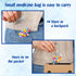 Pill Pouch Bags Zippered Pill Pouch Reusable Pill Baggies Clear Plastic Pill Bags Self Sealing Travel Medicine Organizer Storage with Slide Lock f...