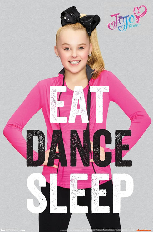 Trends International JoJo Siwa - Eat Dance Sleep Wall Poster, 22.375" x 34", Unframed Version...