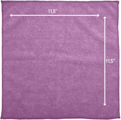 GREEN LIFESTYLE Microfiber Cleaning Cloth 12 Pack, Borderless Microfiber Towels Cleaning, Rags for Cleaning, Car Microfiber Towel, Drying Towels f...