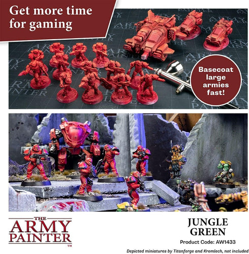 The Army Painter Warpaint Air Jungle Green - Acrylic Non-Toxic Heavily Pigmented Water Based Paint for Tabletop Roleplaying, Boardgames, and Warga...