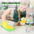 10 Pack Swedish DishCloths for Kitchen-Reusable Paper Towels Washable- Eco Friendly Cellulose Sponge Microfiber Dish Cloths-Absorbent and No Odor ...