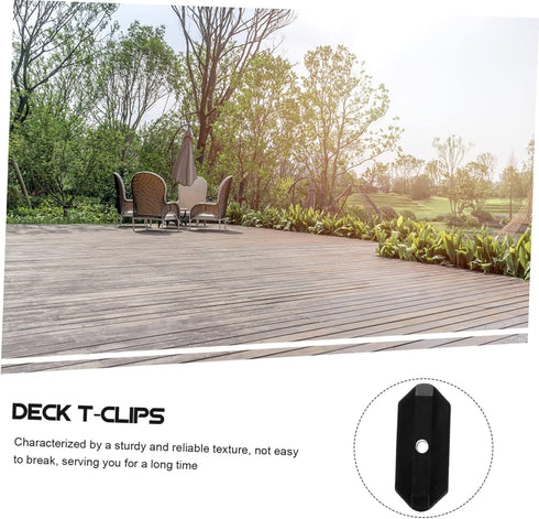 100pcs Deck Fastening Clip Decking Narrow Gap Deck Fasteners Plastic t Clips Hidden Deck Fasteners Deck Spacers Plastic Deck Clips Metal Clips and...
