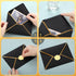 50 Pcs A7 Envelopes 5 x 7 Card Envelopes and 50 Pcs Gold Embossed Wax Seal Envelopes Self Adhesive V Flap Envelopes with Gold Border for Graduatio...