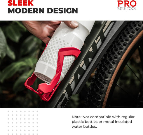PRO BIKE TOOL Carbon Composite Water Bottle Cage - Lightweight Bike Bottle Holder for Road and Mountain Bikes - Fits 20-33oz Bottles, Easy Install...