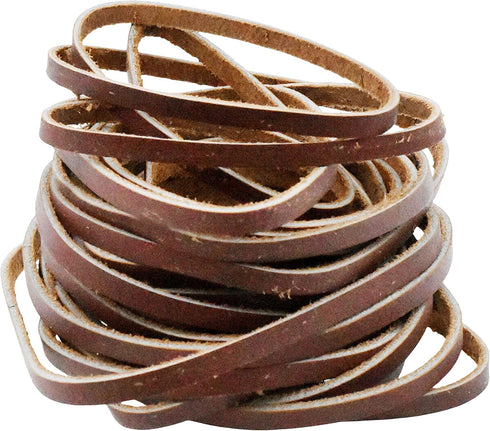 Mandala Crafts Espresso Brown Leather Cord for Jewelry Making - 6.55 Yds 4mm Leather Strips for Crafts Braiding - Flat Genuine Leather Cord String...