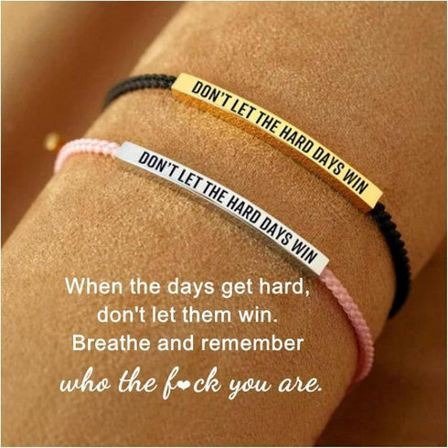 Be Kind of a B Tube Bracelet, Adjustable Hand Bradied Wrap Stainless Steel Handmade Engraved Inspirational Bracelet for Women To My Daughter/Best ...