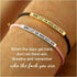 Be Kind of a B Tube Bracelet, Adjustable Hand Bradied Wrap Stainless Steel Handmade Engraved Inspirational Bracelet for Women To My Daughter/Best ...
