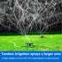 Sprinklers for Yard, 3-in-1 Garden Lawn Sprinkler with 360-Degree Rotation, Large Coverage Area, 4 Arms, Water Sprinkler for Lawn, Outdoor Irrigat...