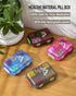 4PS Travel Pill Organizer with 164 Slice Labels?10 Compartments Travel Pill Box Portable Folding Small Pill Case Daily Pill Container Used for Car...