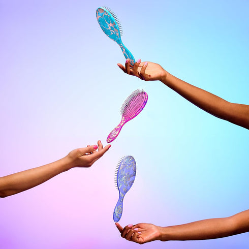 Wet Brush Original Detangling Brush, Lavender (Electric Forest) - Detangler Brush with Soft & Flexible Bristles - Detangling Brush for Curly Hair ...