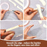 Stained Glass Tools 4 Pieces FID Stained Glass Plastic Burnisher Flat Stained Glass Foil Holder Stained Glass Supplies for Stained Glass Work DIY ...