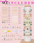 Bracelet Making Kit, 10,000 Pcs Polymer Clay Beads, 48 Colors Round Letter Beads Jewelry Making Kit Friendship Bracelets Heshi Beads with Charms S...