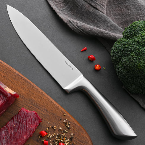 RAXCO Block Knife set in giftbox,One-Piece Stainless Steel kitchen Knife,cuchillos para cocina...
