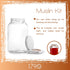 1790 Large Glass Jars with Lid - Wide Mouth 1 Gallon Glass Jar with Lid - Glass Gallon Jar for Kombucha & Sun Tea - Gallon Mason Jars are Large Gl...