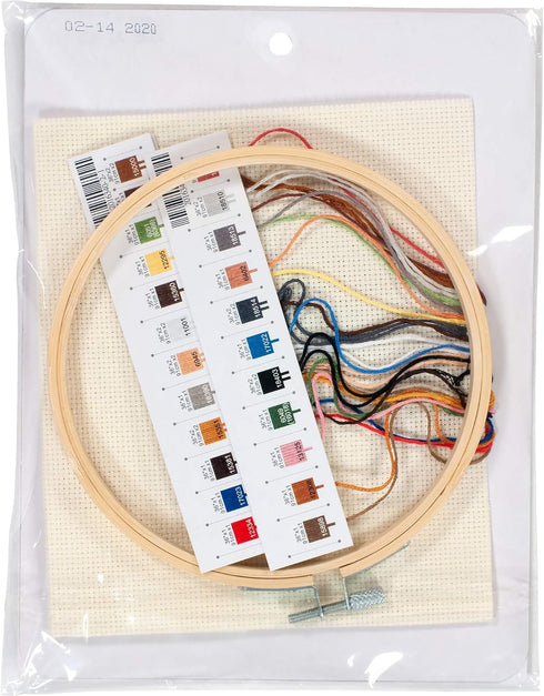 Dimensions 72-76143 Star Wars Family Counted Cross Stitch Kit, 14 Ivory Aida, 6" Diameter...