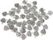 50 Pcs Heart Charms Antique Silver Pendants Beads Supplies for DIY Jewelry Making Necklace Bracelet Accessories Making Finding Earring Keychain Cr...