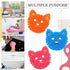 6 Pcs Cat Dual Sided Scrub Sponge Cleaning Sponges Cute Temperature Sensitive Dish Sponges for Washing Dishes Non Scratch Household Multi Use Spon...