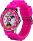 Minnie Mouse Kids' Analog Watch by Accutime - Pink Bezel, Strap & Dial, Time-Teacher Model MN1157...