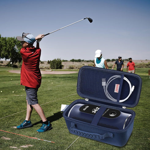 BOVKE Carrying Case Compatible with Blue Tees Golf Player+ GPS Speaker with Touch Screen Display, Portable Golf GPS Speaker Holder with Extra Spac...