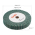 uxcell 150mm x 25mm 240 Grit Non-Woven Polishing Burnishing Wheel Abrasive Cloth Nylon Wire Drawing Flap Wheel for Stainless Steel Metal Green...