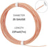 BENECREAT 20 Gauge 23Ft Twist Jewelry Wire, Copper Craft Wire Copper Beading Wire for Jewelry Making Supplies and Crafting...