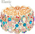 Lavencious Infinity Shape Rhinestone Stretch Bracelet Evening Party Jewelry 7”...