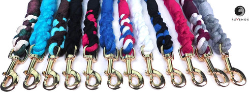 Ravenox Traffic Handle Short Dog Leash | Strong, Comfortable Cotton Rope Dog Leash for Pets |(Turquoise)(16-inches Long)| Handmade in The USA with...
