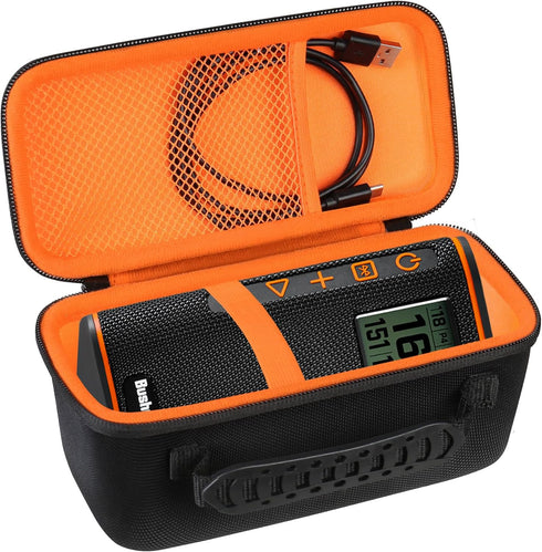 Hard Travel Case for New Bushnell Golf Wingman View Golf GPS Speaker, Protective Pouch Carrying Bag with Mesh Pocket for Remote Control USB Chargi...