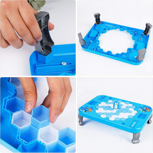 DR.DUDU Ice Breaker Game Save Penguin On Ice Block Family Funny Game Penguin Trap Activate Game Children's Day Gifts...