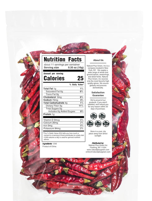 Natruen Whole Dry Szechuan Chinese Red Chili Pods 4 Oz (Medium Hot), Spicy Sichuan Dried Red Hot Chilies for Chili Oil, Paste, and Sauce...