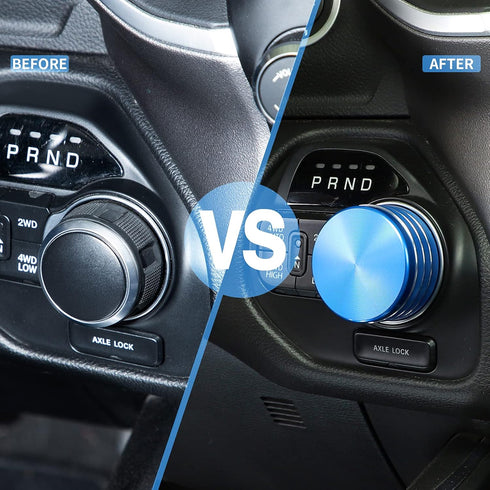 JWWY Gear Shift Shifter Switch Knob Transmission Gear Lever Gearstick Selector Knob Cover Trim for Dodge 2018-2024+ Dodge RAM 1500 Interior Access...