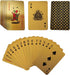 Mini Deck of Cards, Mini Gold Playing Cards, Waterproof Playing Cards for Party and Game...