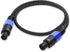 Cable Matters 2-Pack, Premium Braided 12AWG Speaker Cable 3 ft Compatible with Speakon NL4FC Port...