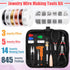 Thrilez Wire Wrapping For Jewelry Making, Repair and Beading Supplies Kit with Craft Ring Wire, Tools, Pliers and Jewelry Findings...