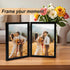 AEVETE 5x7 Picture Frames Double Hinged Wood Folding Photo Frames Vertical with Plexiglass Front, Black...
