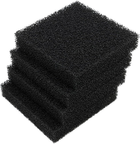 Aquarium Filter Activated Carbon Media Pad Pre Filter Nitrate Remover for Fish Tank Pond Canister Filter (L (12.5x12.5x2.5cm) 4 pcs)...