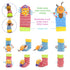 BLOOBLOOMAX Baby Infant Rattle Socks Toys, Sock rattles for Babies 0-24 Months Baby Animal Foot Finder Learning Toy (Cotton D)...