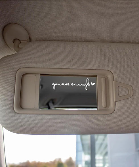 3 Pcs Car Decals,Car Rearview Mirror Decal,Cute Car Accessories You are Enough Car Stickers and Decals,Stickers for Cars,Rear View Mirror Sticker,...