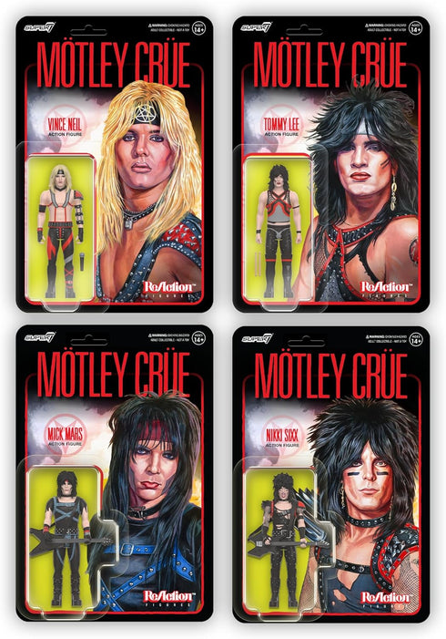 Super7 Motley Crue Tommy Lee (Shout at The Devil) - 3.75" Action Figure with Accessory Heavy Metal Collectibles and Retro Toys...
