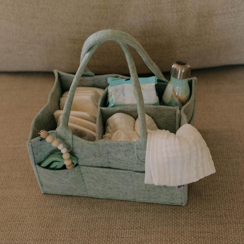 Parker Baby Diaper Caddy and Nursery Storage Bin | Removable Nursery Organizer Insert, Neutral Design, Multi-Purpose Baby Essentials | Car Organiz...