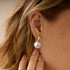 CHESKY Pearl Earrings for Women, Dainty 14K Gold Plated/925 Sterling Silver Drop Quality Handpicked AAA+ Freshwater Cultured Round Pearls Dangle E...